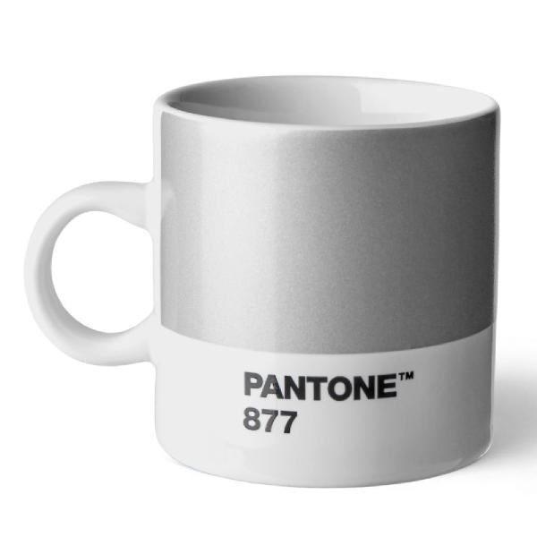 PANTONE espressokopp med hank 12 cl sølv