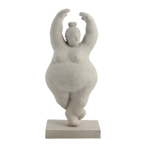 Serafina figur 28 cm grå