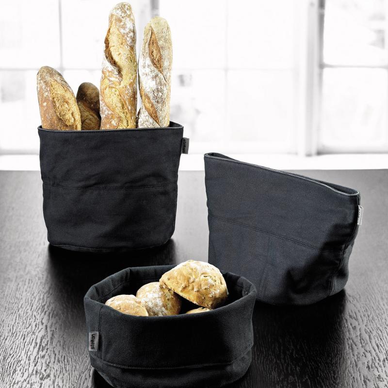 Classic brødpose stor 21x23 cm svart