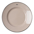 Icons tallerken 22,5 cm beige/blå