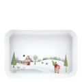 Vinter fat rektangulært 18x12 cm Ildfast porselen hvit