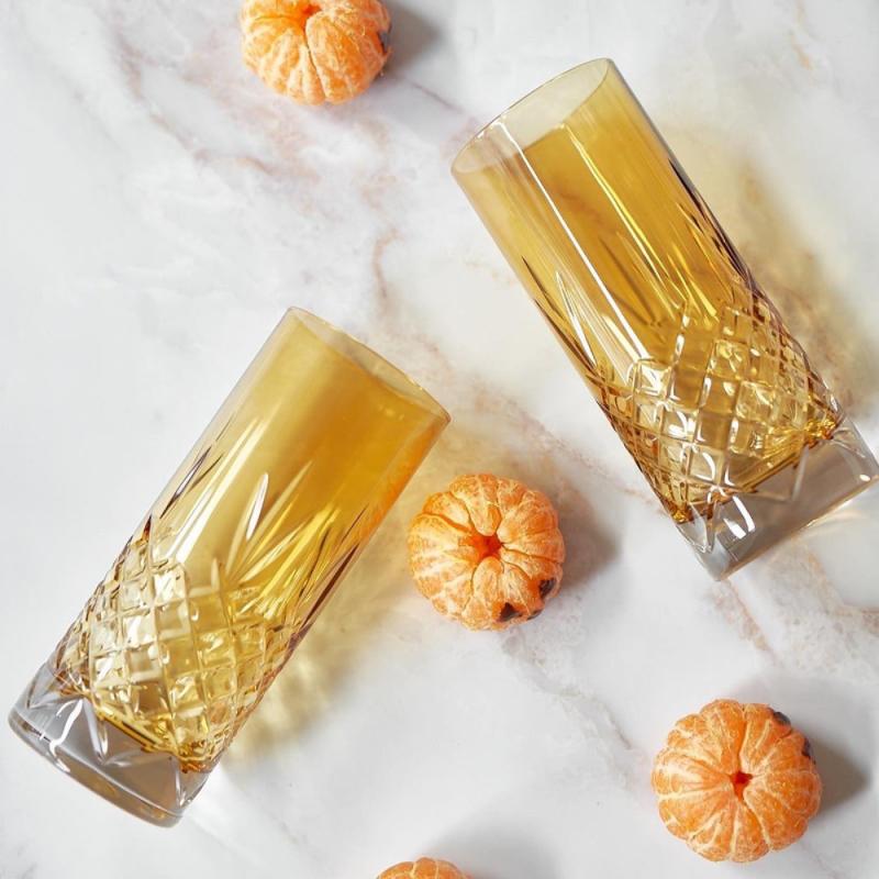 Crispy Highball glass 37 cl 2 stk citrine