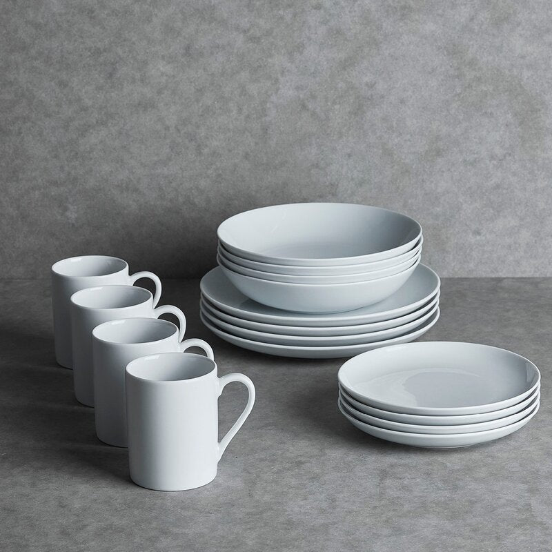 Atelier tallerken 18 cm 4 stk super white
