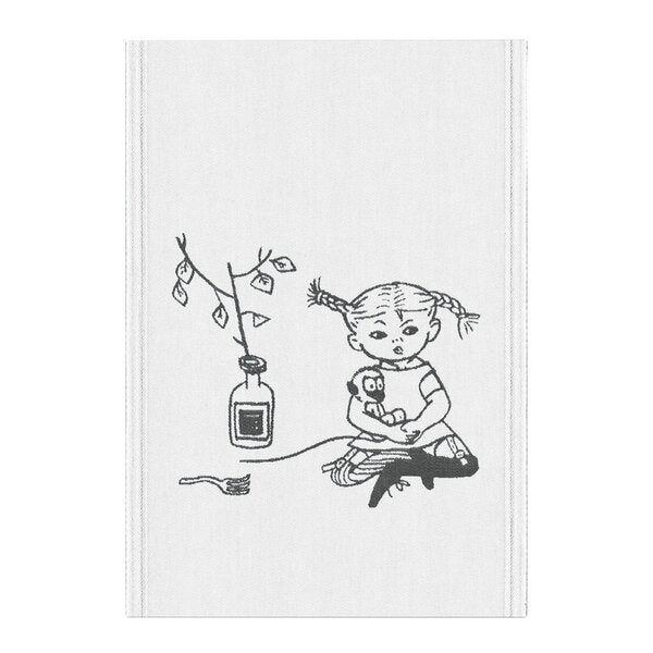 Pippi kjøkkenhåndkle 35x50 cm sukkerdrikke