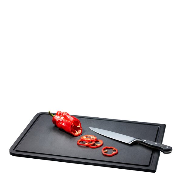 Duracore skjærebrett med renne 44x29,8 cm svart