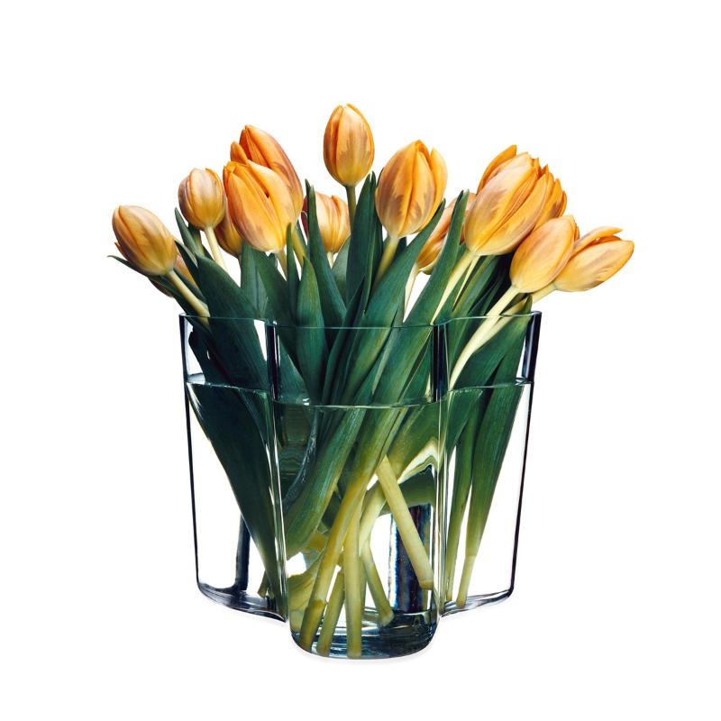 Alvar Aalto vase sett 2 stk 9,5 + 16 cm klar