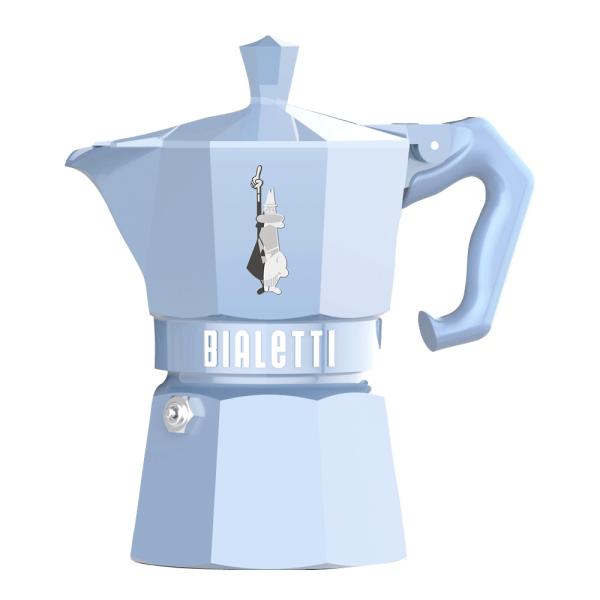 Exclusive Moka Express 3 kopper 13 cl lys blå