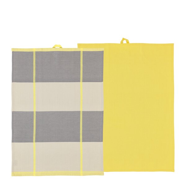 Blocks kjøkkenhåndkle 50x70 cm 2 stk yellow