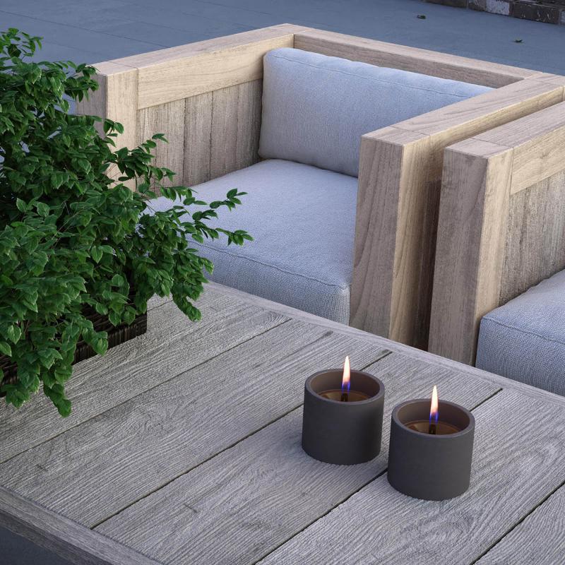 Breeze lykt 8 2 stk svart