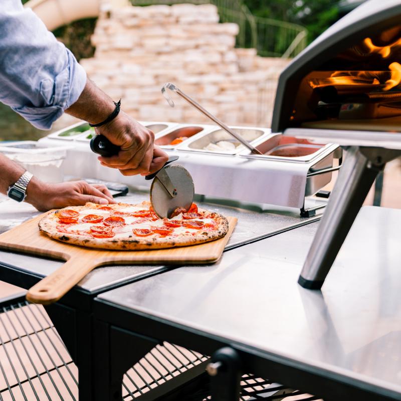 Pizzahjul 24 cm svart
