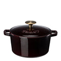 Støpejernsgryte 2 L zinfandel brass