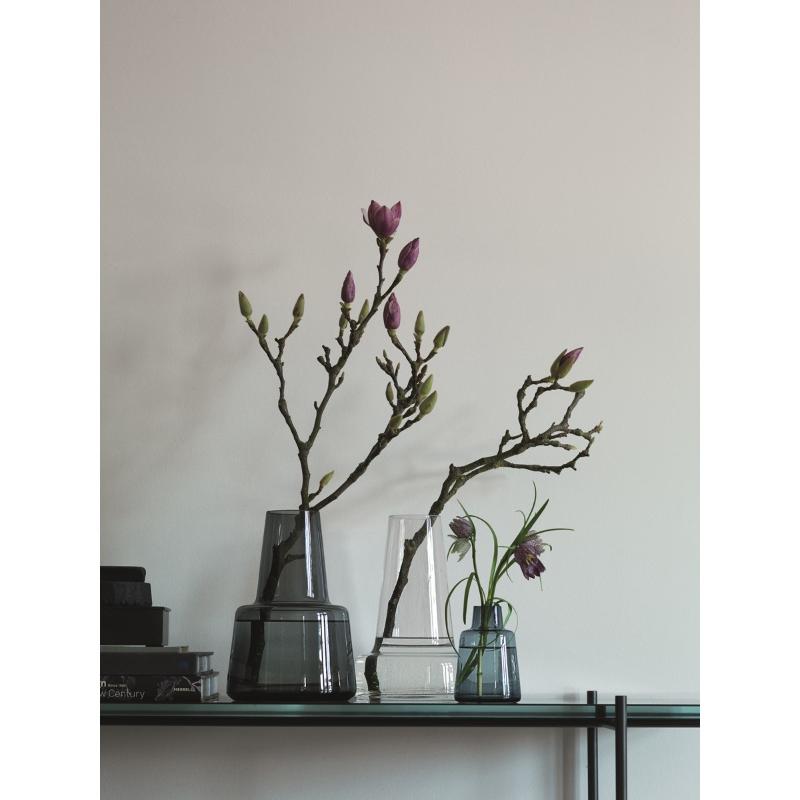 Flora vase lang 24 cm klar