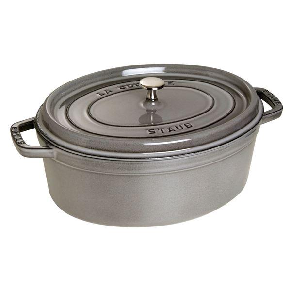 La Cocotte oval gryte 31 cm 5,5L grå