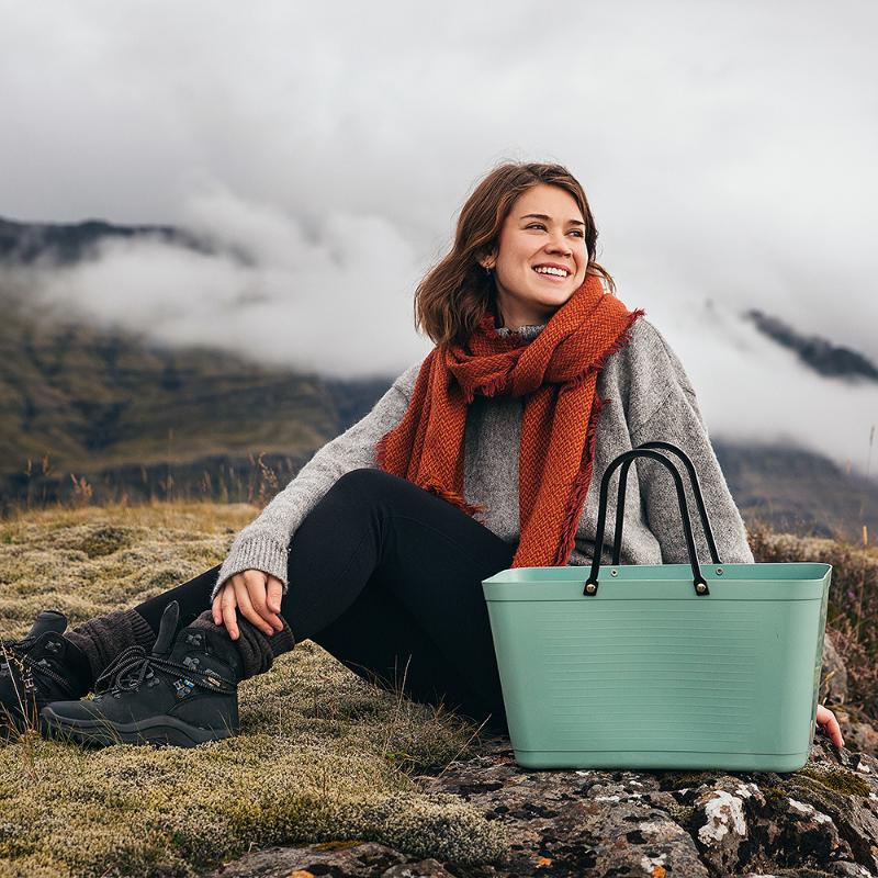 Green Plastic veske stor 15L olivengrønn