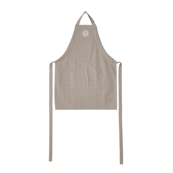Signerat forkle 85 cm sand