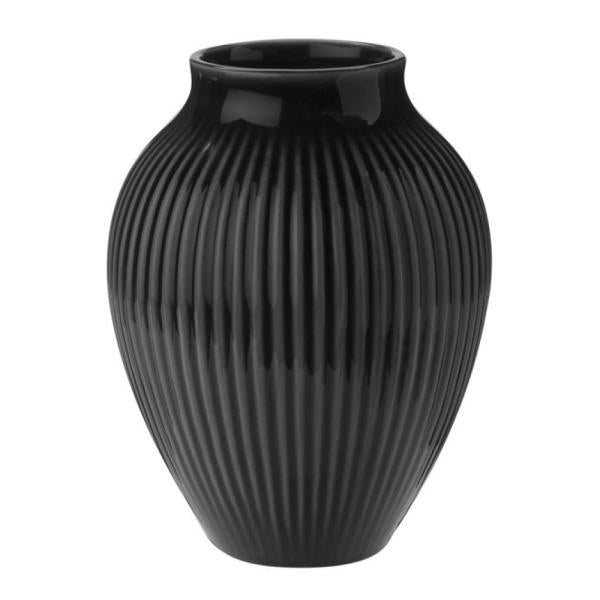 Ripple vase 12,5 cm svart