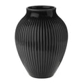 Ripple vase 12,5 cm svart
