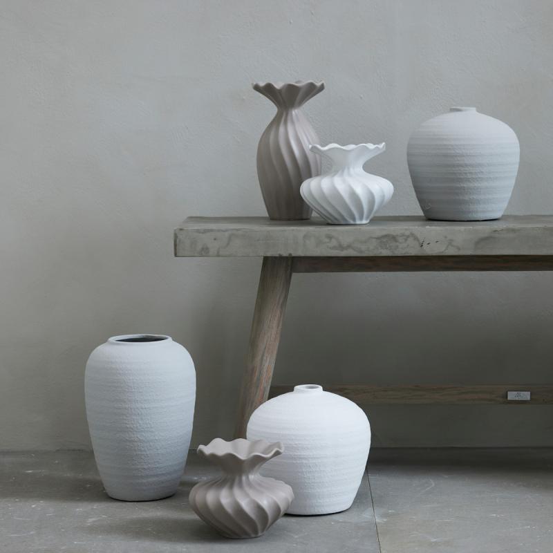 Susille vase 14 cm hvit