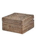 Norah oppbevaringsboks m/lokk 18x18 cm natur