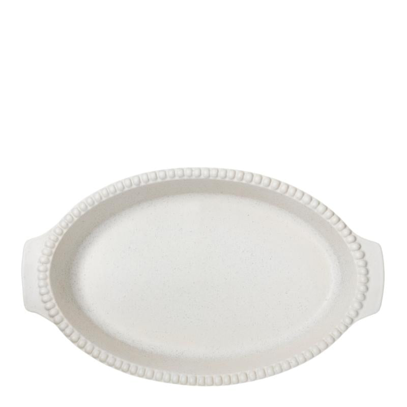 DARIA ovnsform 35 cm cotton white
