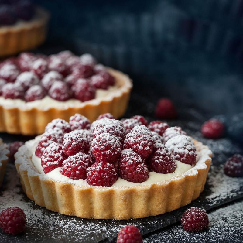 BAYk bakeform 9 cm 4 stk mørk grå