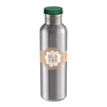 Stålflaske 750 ml mørk grønn