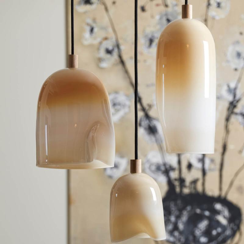 Klem lampe stor 37 cm pearl