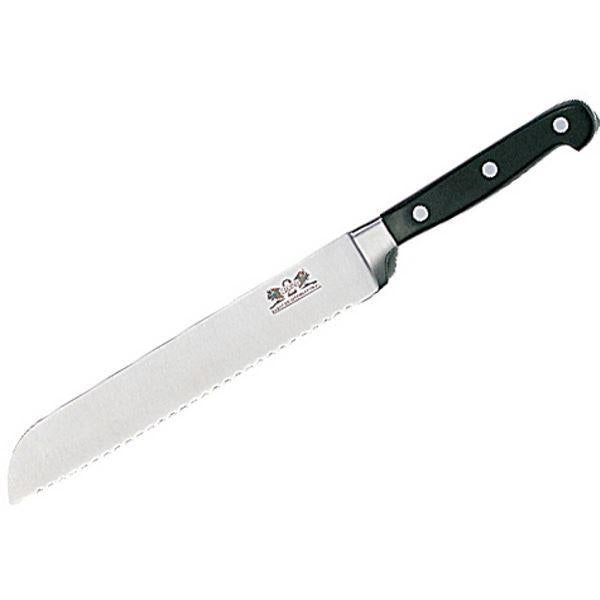 Pluton brødkniv 20 cm stål/svart