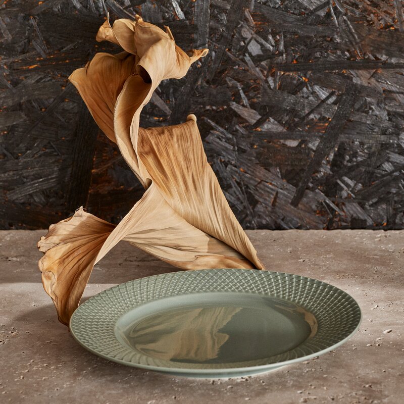 Rhombe Earth tallerken 21 cm moss