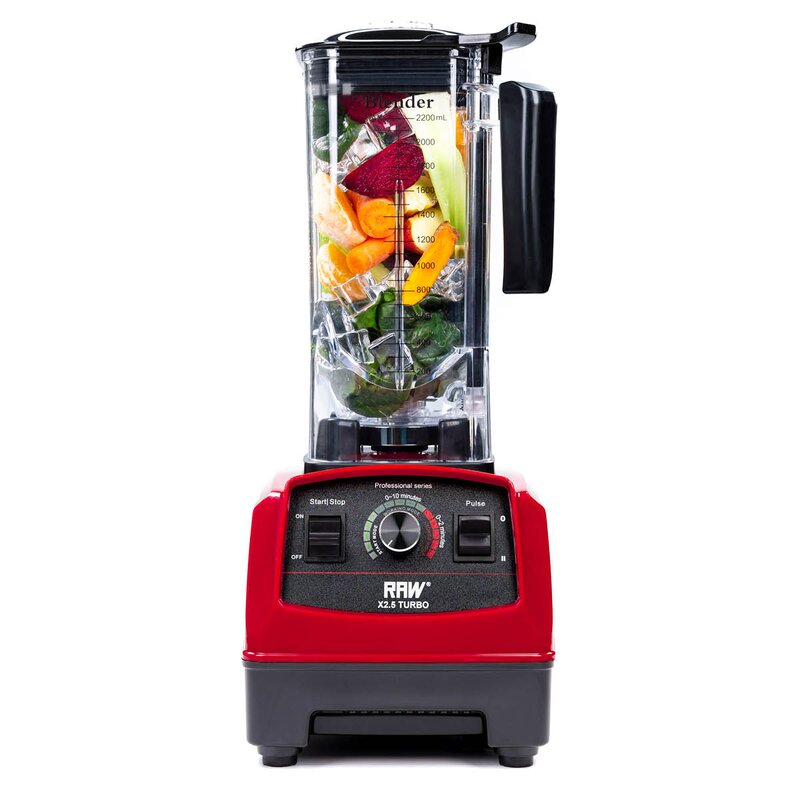Blender X 2,5 Turbo 2L 1800W rød