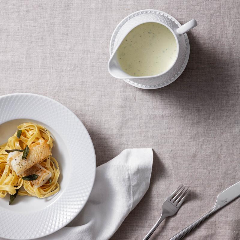 Rhombe sausekanne 67 cl hvit