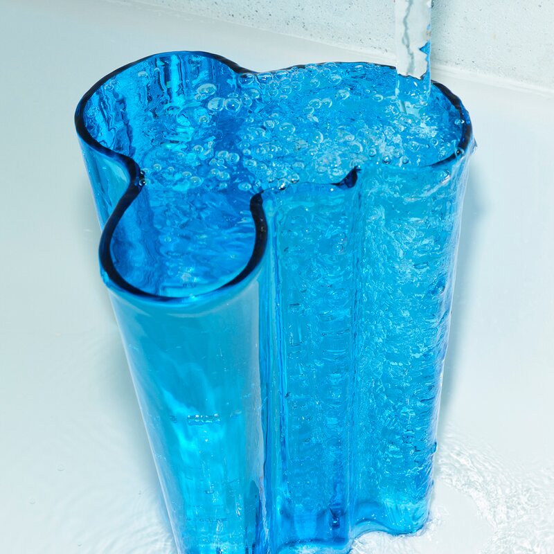 Alvar Aalto vase 25,1 cm turkis