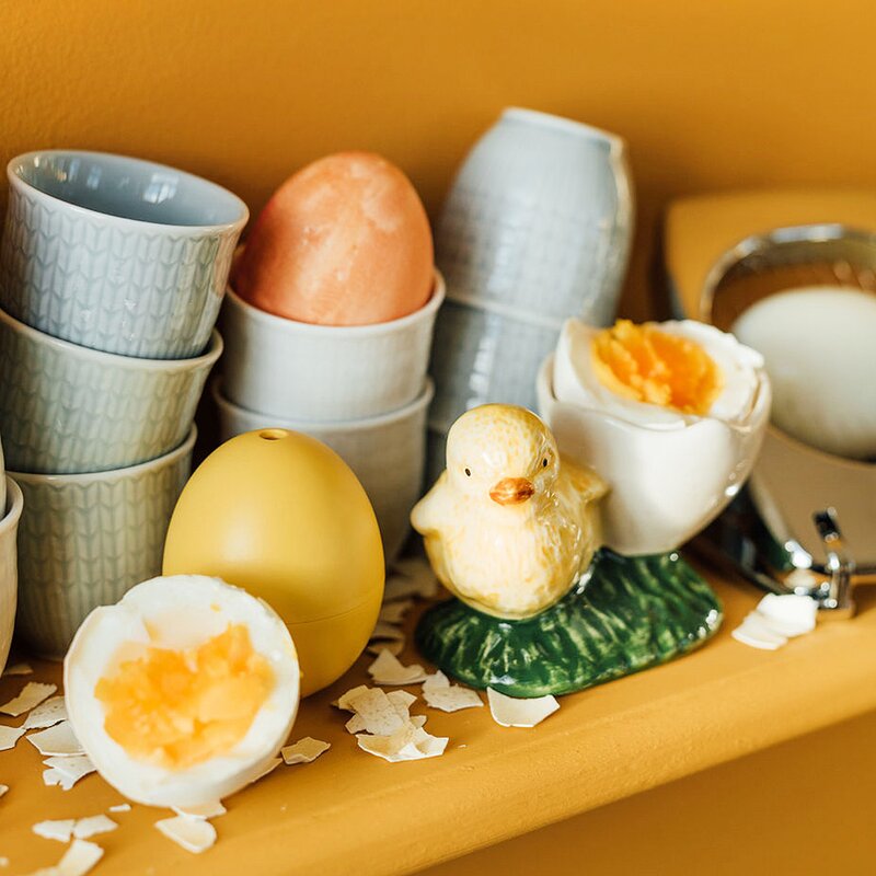 Egg cup eggeglass 9x6 cm hvit