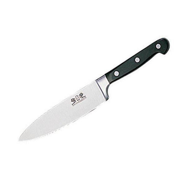 Pluton kokkekniv 15 cm stål/svart