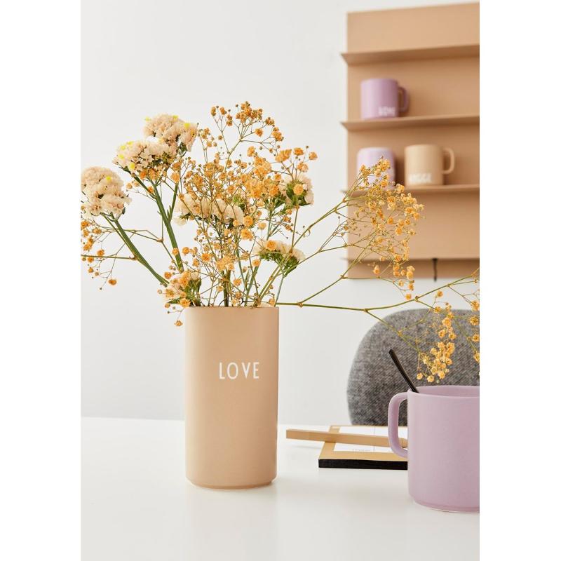 Favourite vase 15 cm love beige