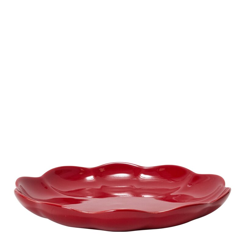 Lotus asjett 22 cm rød