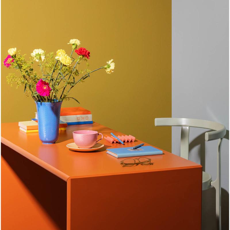 Rhombe Color vase 20 cm blå porselen