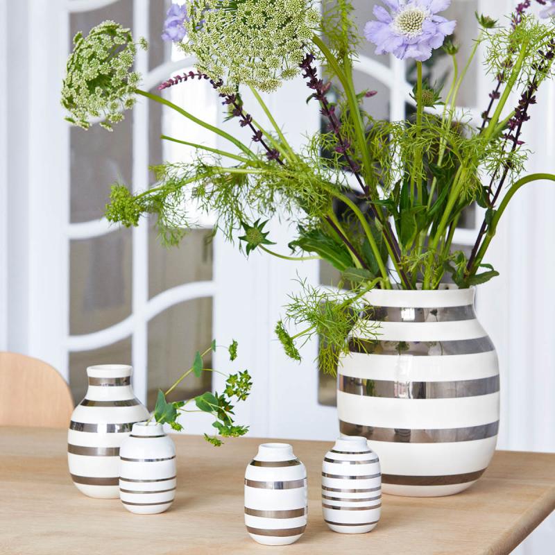 Omaggio vase miniatyr sølv 3 stk