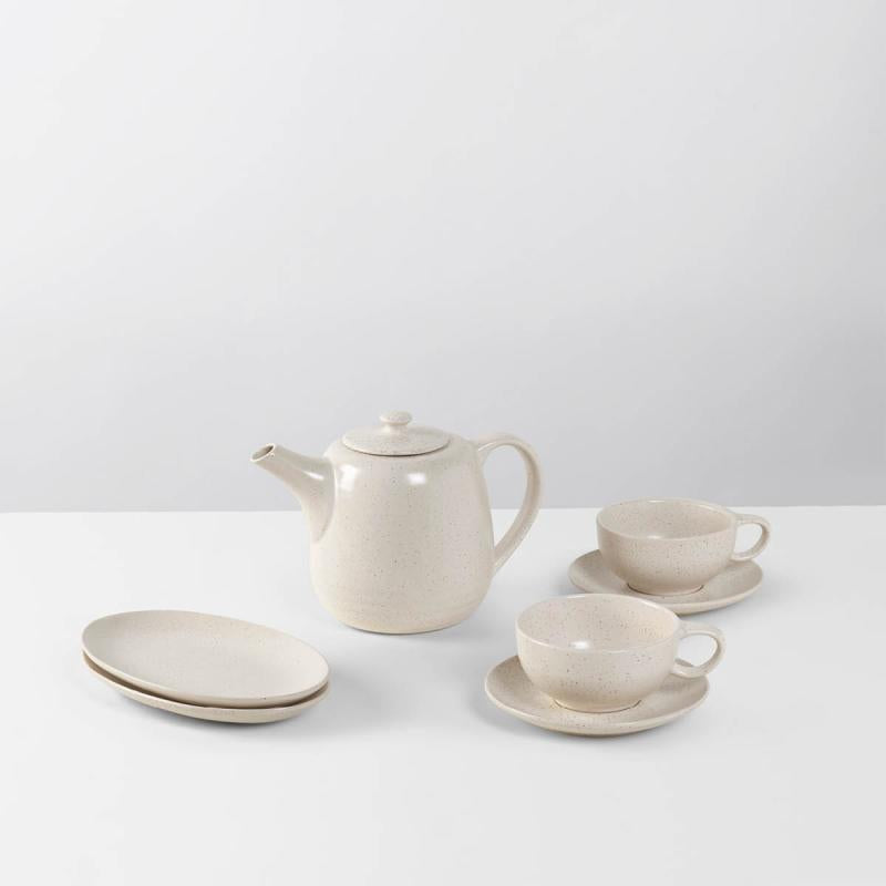 Nordic Vanilla tesett til to kremhvit
