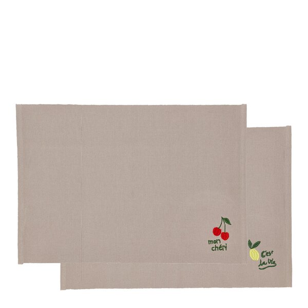 Bistro spisebrikke 33x48 cm 2 stk green