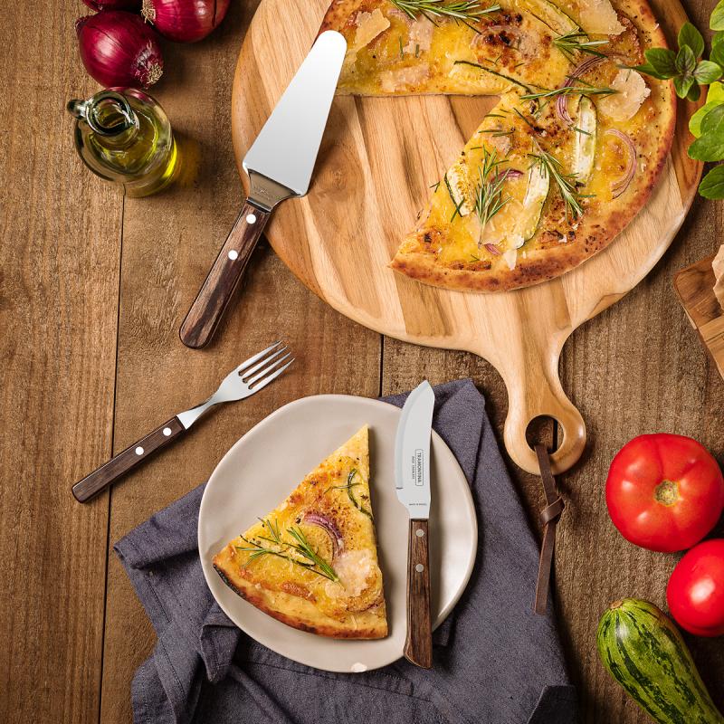 Polywood pizzakniv 21 cm brun
