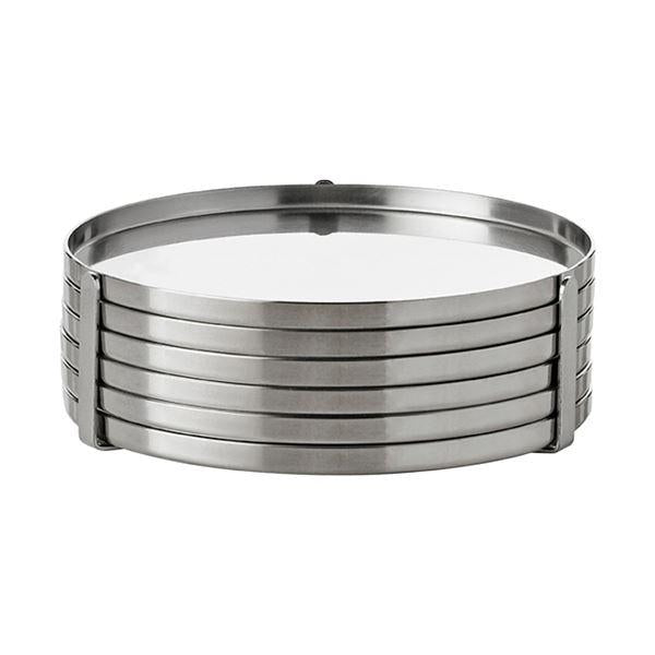 Arne Jacobsen glassbrikker 6 stk stål