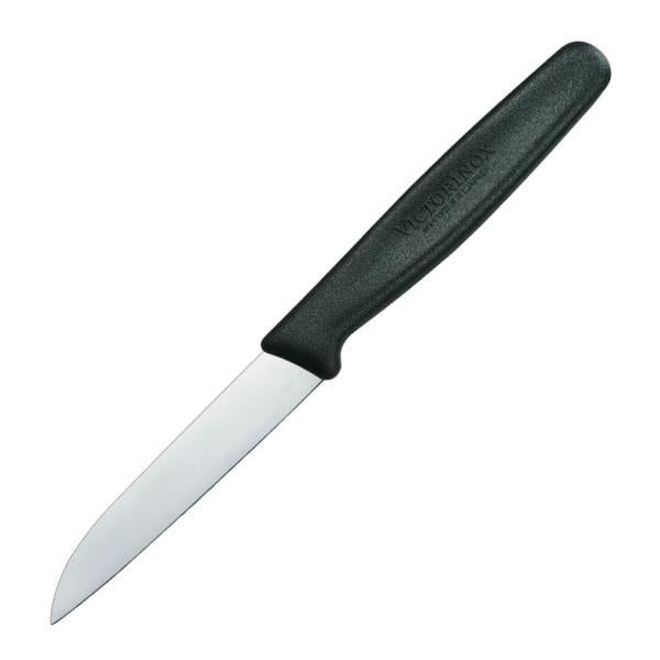 Standard grønnsakskniv 8 cm svart