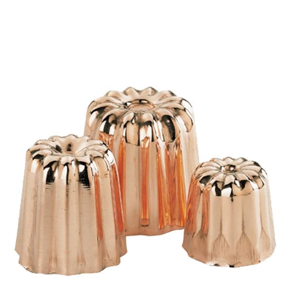 Canéles mould bakeformer 3,5 cm kobber