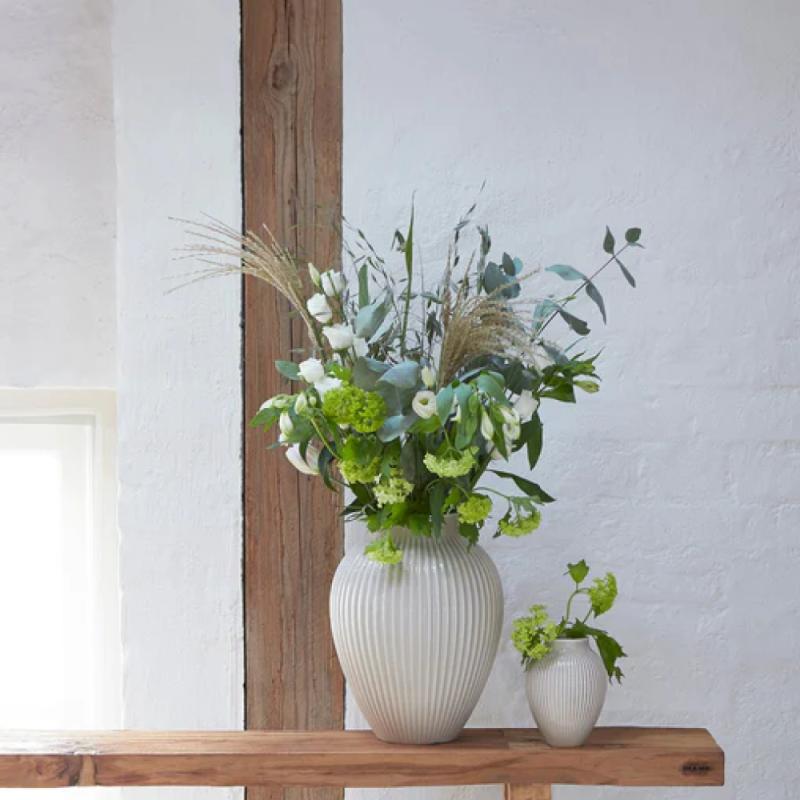 Ripple vase 35 cm hvit