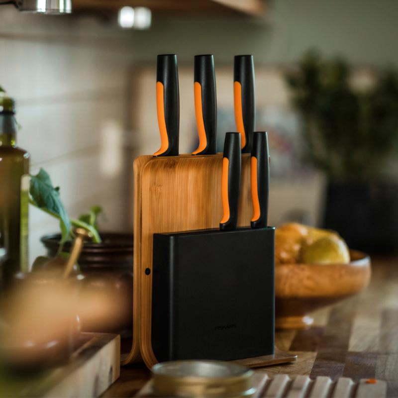 Functional Form knivblokk bambus 5 kniver