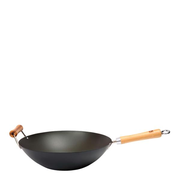 School of Wok wokpanne 36 cm m/ bambuhåndtak svart