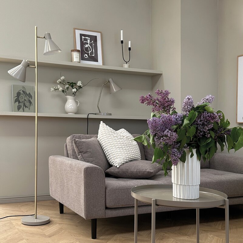 Sleep gulvlampe 165 cm beige