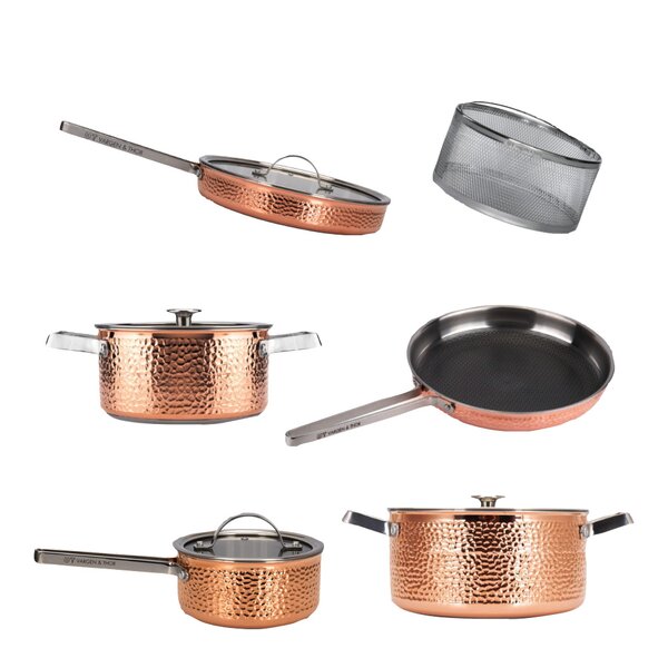 Mjölner XL grytesett 6 deler kobber