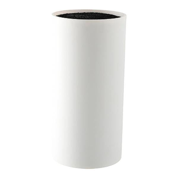 Universal knivblokk 22,5 cm gummiert hvit
